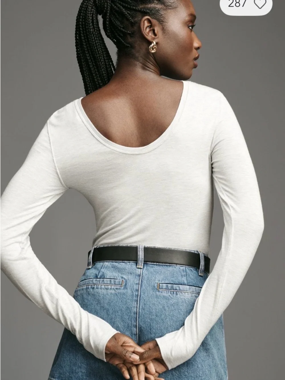 Anthropologie long sleeve body suit